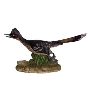 Hand Painted Andrea By Sadek Roadrunner Figurine Vintage Porcelain Statue Japan